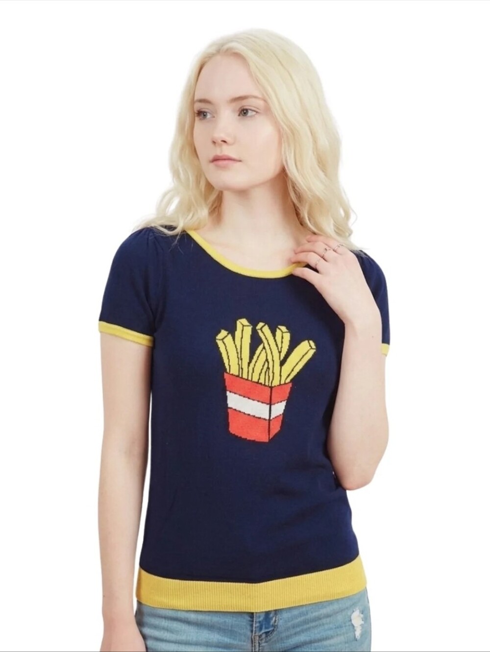 Ye MAK French Fries Graphic Sweater